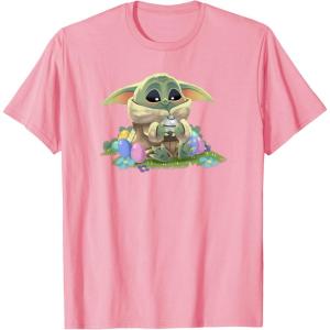 imageStar Wars The Mandalorian Easter Grogu Egg Hunt Winner TShirtPink