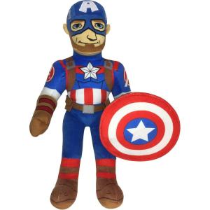imageStar Wars Young Jedi Adventures Nubs Plush Pillow Buddy  Super Soft Character Pillow  Polyester Microfiber 15 InchesBlue  Captain America