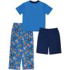 imageSTAR WARS Boys 3Piece Loosefit Pajama Set Soft ampamp Cute for KidsMando Story