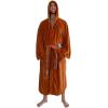 imageSTAR WARS Jedi Master Hooded Bathrobe for Men And Women  Soft Plush Spa Robe For Shower  Lightweight Fleece Housecoat With Belted Tie  Plus Size XXL