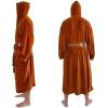 imageSTAR WARS Jedi Master Hooded Bathrobe for Men And Women  Soft Plush Spa Robe For Shower  Lightweight Fleece Housecoat With Belted Tie  Plus Size XXL