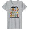 imageStar Wars  Galactic Pals of Star Wars TShirtHeather Grey