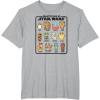 imageStar Wars  Galactic Pals of Star Wars TShirtHeather Grey