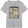 imageStar Wars  Galactic Pals of Star Wars TShirtHeather Grey