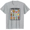 imageStar Wars  Galactic Pals of Star Wars TShirtHeather Grey