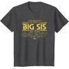 imageStar Wars Best Big Sis in the Galaxy Family Trip Birthday TShirtDark Heather Grey