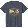 imageStar Wars Best Big Sis in the Galaxy Family Trip Birthday TShirtHeather Blue