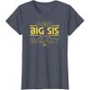 imageStar Wars Best Big Sis in the Galaxy Family Trip Birthday TShirtHeather Blue