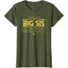 imageStar Wars Best Big Sis in the Galaxy Family Trip Birthday TShirtOlive Green