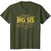 imageStar Wars Best Big Sis in the Galaxy Family Trip Birthday TShirtOlive Green