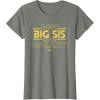 imageStar Wars Best Big Sis in the Galaxy Family Trip Birthday TShirtOlive Heather
