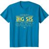 imageStar Wars Best Big Sis in the Galaxy Family Trip Birthday TShirtSapphire Blue