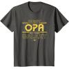 imageStar Wars Best Opa in the Galaxy Birthday Fathers Day TShirtAsphalt Grey