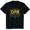 imageStar Wars Best Opa in the Galaxy Birthday Fathers Day TShirtBlack