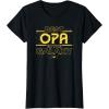 imageStar Wars Best Opa in the Galaxy Birthday Fathers Day TShirtBlack
