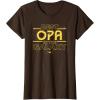 imageStar Wars Best Opa in the Galaxy Birthday Fathers Day TShirtBrown
