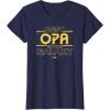 imageStar Wars Best Opa in the Galaxy Birthday Fathers Day TShirtNavy Blue