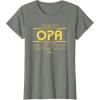 imageStar Wars Best Opa in the Galaxy Birthday Fathers Day TShirtOlive Heather