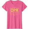imageStar Wars Best Opa in the Galaxy Birthday Fathers Day TShirtPink Heather