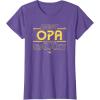 imageStar Wars Best Opa in the Galaxy Birthday Fathers Day TShirtPurple Heather
