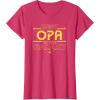 imageStar Wars Best Opa in the Galaxy Birthday Fathers Day TShirtRed Heather
