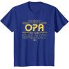 imageStar Wars Best Opa in the Galaxy Birthday Fathers Day TShirtRoyal Blue