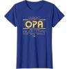 imageStar Wars Best Opa in the Galaxy Birthday Fathers Day TShirtRoyal Blue