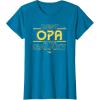imageStar Wars Best Opa in the Galaxy Birthday Fathers Day TShirtSapphire Blue