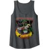 imageStar Wars Boba Fett Tatooine Flame Retro Poster Tank TopDark Heather Grey