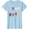 imageStar Wars Characters as Nostalgic Ice Cream TShirtBaby Blue