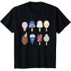 imageStar Wars Characters as Nostalgic Ice Cream TShirtBlack