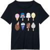 imageStar Wars Characters as Nostalgic Ice Cream TShirtBlack