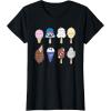 imageStar Wars Characters as Nostalgic Ice Cream TShirtBlack