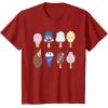 imageStar Wars Characters as Nostalgic Ice Cream TShirtCranberry Red