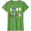 imageStar Wars Characters as Nostalgic Ice Cream TShirtGrass Green