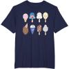 imageStar Wars Characters as Nostalgic Ice Cream TShirtNavy Blue