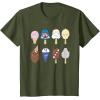 imageStar Wars Characters as Nostalgic Ice Cream TShirtOlive Green