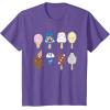 imageStar Wars Characters as Nostalgic Ice Cream TShirtPurple Heather