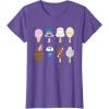 imageStar Wars Characters as Nostalgic Ice Cream TShirtPurple Heather