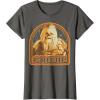 imageStar Wars Chewbacca Retro Chewie Vintage Graphic TShirt TShirtAsphalt Grey