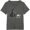 imageStar Wars Darth Vader the Dog Walker Meme TShirtAsphalt Grey