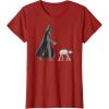 imageStar Wars Darth Vader the Dog Walker Meme TShirtCranberry Red