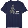 imageStar Wars Darth Vader the Dog Walker Meme TShirtNavy Blue