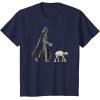 imageStar Wars Darth Vader the Dog Walker Meme TShirtNavy Blue