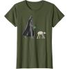 imageStar Wars Darth Vader the Dog Walker Meme TShirtOlive Green