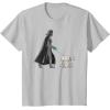 imageStar Wars Darth Vader the Dog Walker Meme TShirtSilver Grey