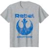 imageStar Wars Rebel Alliance Matching Family BROTHER TShirt TShirtHeather Grey