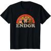 imageStar Wars Return of the Jedi Cute Ewoks Endor Retro TShirt TShirtBlack