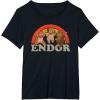 imageStar Wars Return of the Jedi Cute Ewoks Endor Retro TShirt TShirtBlack