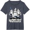 imageStar Wars Stormtrooper Party Hats Trio 40th Birthday Trooper TShirtHeather Blue